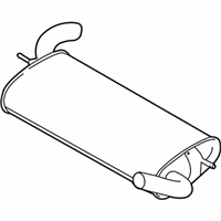 OEM 2018 Ford Focus Rear Muffler - CV6Z-5A289-A