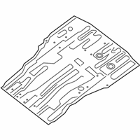 OEM Nissan Pathfinder Floor - Rear, Rear - 74514-3JV0A