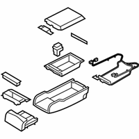 OEM Infiniti M35 Rear Seat Armrest Assembly - 88700-EH061