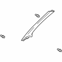 OEM 2003 Honda Pilot Garnish Assy., L. FR. Pillar *G50L* (LIGHT FERN) - 84151-S9V-A01ZA