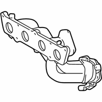 OEM 2004 Pontiac Vibe Engine Exhaust Manifold - 88972985