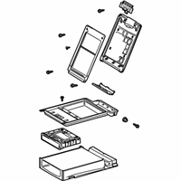 OEM 2009 Lexus IS350 Rear Seat Armrest Assembly, Center - 72830-53180-A0