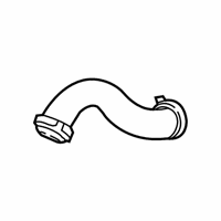 OEM 2016 BMW X1 Lower Radiator Coolant Hose - 17-12-7-617-368