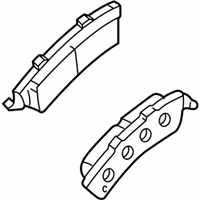 OEM 2006 GMC Savana 2500 Pad Kit, Rear Disc Brake - 88982627