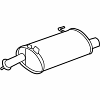 OEM Honda Crosstour Muffler, Driver Side Exhuast - 18305-TY4-A01