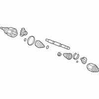 OEM 2004 Honda Pilot Driveshaft Assembly, Passenger Side - 42310-S9V-A50