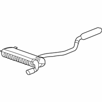 OEM 2013 Chrysler 200 Exhaust Muffler And Tailpipe - 52022289AF