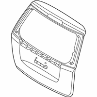 OEM 2009 Kia Sedona Panel Assembly-Tail Gate - 737004D092