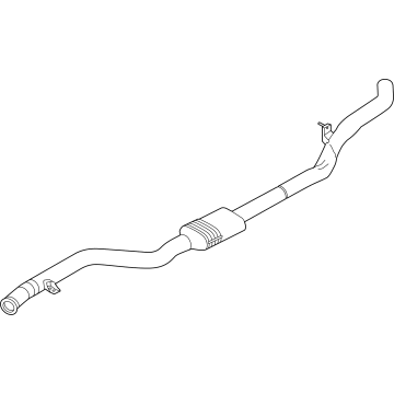 OEM 2022 BMW X5 FRONT MUFFLER - 18-30-9-894-399
