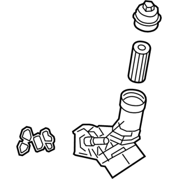 OEM Toyota Oil Filter Housing - 15670-WAA01