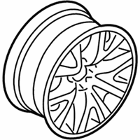 OEM 2006 BMW 750i Light Alloy Rim - 36-11-6-761-556