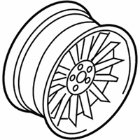 OEM 2006 BMW 750i Light Alloy Rim "Brilliantline" - 36-11-6-757-375