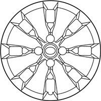 OEM 2014 Toyota Yaris Wheel Cover - 42602-0D210