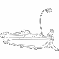 OEM 2020 Lexus RX450h Lamp Assy, Fog, LH - 81220-48070