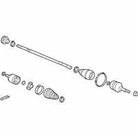 OEM Honda Accord Driveshaft Assembly, Driver Side (Reman) - 44306-TA0-A00RM