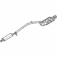 OEM Ford Flex Muffler & Pipe - AA8Z-5230-D