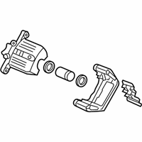 OEM 2007 Acura RL Caliper Sub-Assembly, Right Rear (Reman) - 43018-SJA-010RM