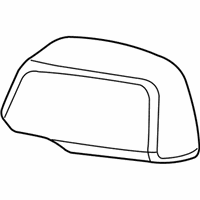 OEM 2006 BMW X3 Outside Mirror Cover Cap, Primed, Left - 51-16-3-412-281