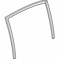 OEM 2014 BMW 535i Window Guide, Left Rear Door - 51-35-7-182-297