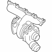 OEM BMW 530i TURBOCHARGER WITH EXHAUST MA - 11-65-8-631-904