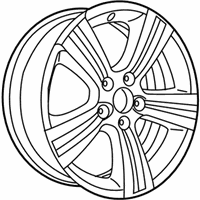 OEM Jeep Compass Aluminum Wheel - 1LT46CDMAC