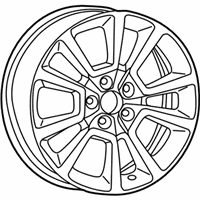 OEM 2013 Jeep Compass Aluminum Wheel - 1JX81DX8AC