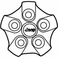 OEM 2013 Jeep Compass Wheel Center Cap - YX93S4AAB