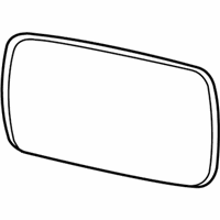 OEM 2001 BMW X5 Mirror Glass, Heated, Convex, Right - 51-16-8-247-774