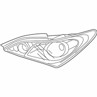 OEM 2011 Hyundai Genesis Coupe Lens & Housing-Rear Combination Outside Lamp, RH - 92420-2M050