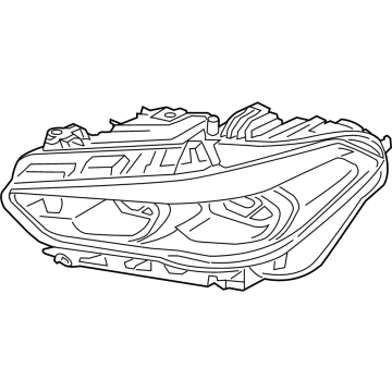 OEM 2021 BMW X6 Headlight, Laser Light, Right - 63-11-7-933-344