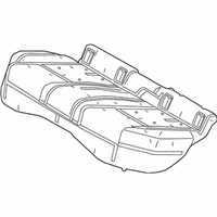 OEM 2021 Lexus UX200 Pad Sub-Assembly, RR Sea - 71503-76070