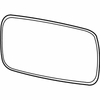 OEM 2007 BMW Alpina B7 Mirror Glass, Heated, Plane, Left - 51-16-7-028-437