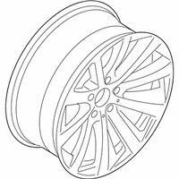OEM 2014 BMW ActiveHybrid 7 Disc Wheel, Light Alloy, Rear Left - 36-31-6-793-145