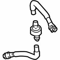 OEM 2010 Cadillac SRX Tube Asm-Pcv (Fresh Air) - 55568836