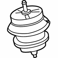 OEM 2017 Infiniti Q50 Insulator-Engine Mounting, Front - 11220-4GD0A