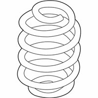OEM 2002 BMW 330i Barrel Spring Rear - 33-53-6-756-983