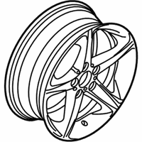 OEM 2008 BMW 128i Light Alloy Rim - 36-11-6-779-803