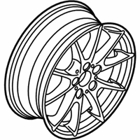 OEM 2008 BMW 128i Light Alloy Rim - 36-11-6-775-624
