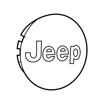 OEM Jeep Wrangler Wheel Center Cap - 1LB77MA7AC