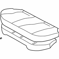 OEM 2002 Toyota Corolla Cushion Assembly, Rear Seat - 71460-02151-B1