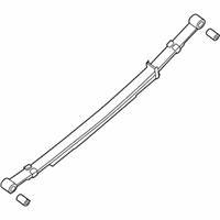 OEM Nissan Titan Spring Assy-Leaf, Rear - 55020-ZR02C