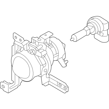 OEM Hyundai Kona LAMP ASSY-FR FOG, LH - 92201-J9500