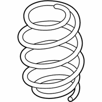 OEM BMW X1 REAR COIL SPRING - 33-53-6-866-776