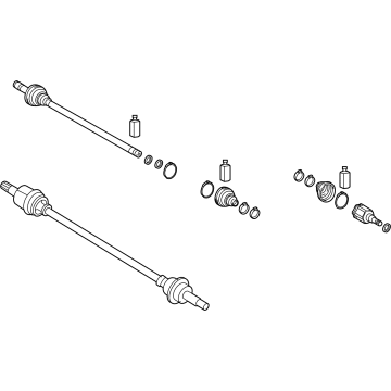 OEM 2022 Hyundai Tucson SHAFT ASSY-DRIVE RR, RH - 49601-N9000