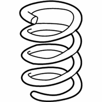 OEM 2002 Chrysler Sebring Rear Coil Spring - 4895048AA