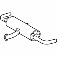 OEM Lexus RX350 Exhaust Tail Pipe Assembly, No.2 - 17440-0P120