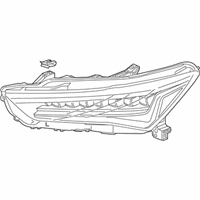 OEM Acura ILX Headlight - 33100-T3R-A71