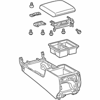 OEM 2015 Toyota Land Cruiser Console Assembly - 88520-60363-A1