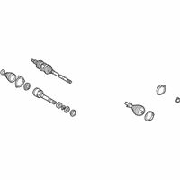 OEM Lexus ES330 Shaft Assy, Front Drive, RH - 43410-33280