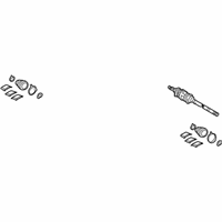 OEM Lexus Shaft Assy, Front Drive Outboard Joint, RH - 43460-39156